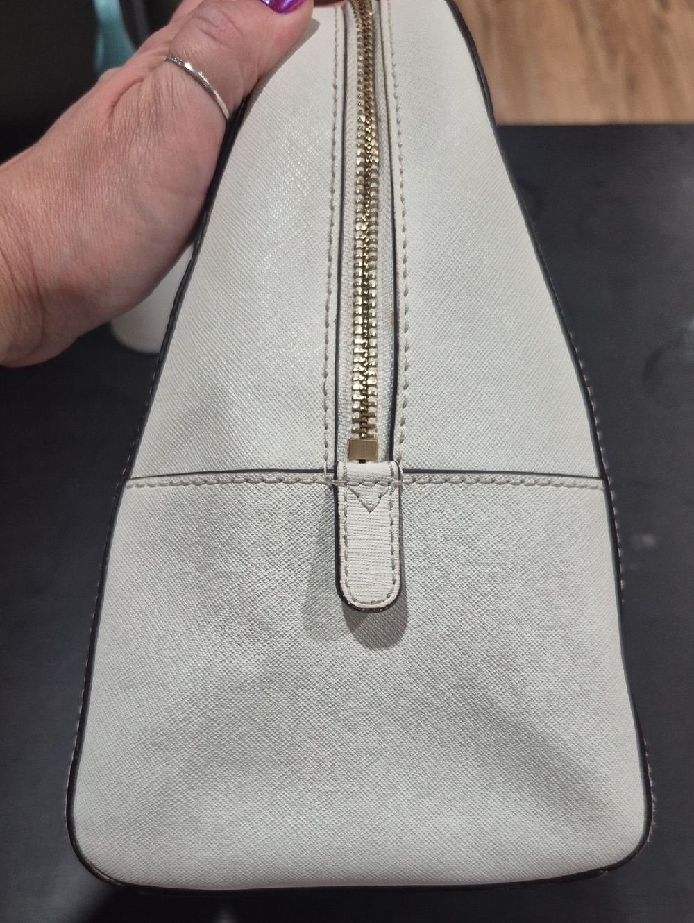 MICHAEL KORS Leather Satchel Handbag White - Picture 12 of 12